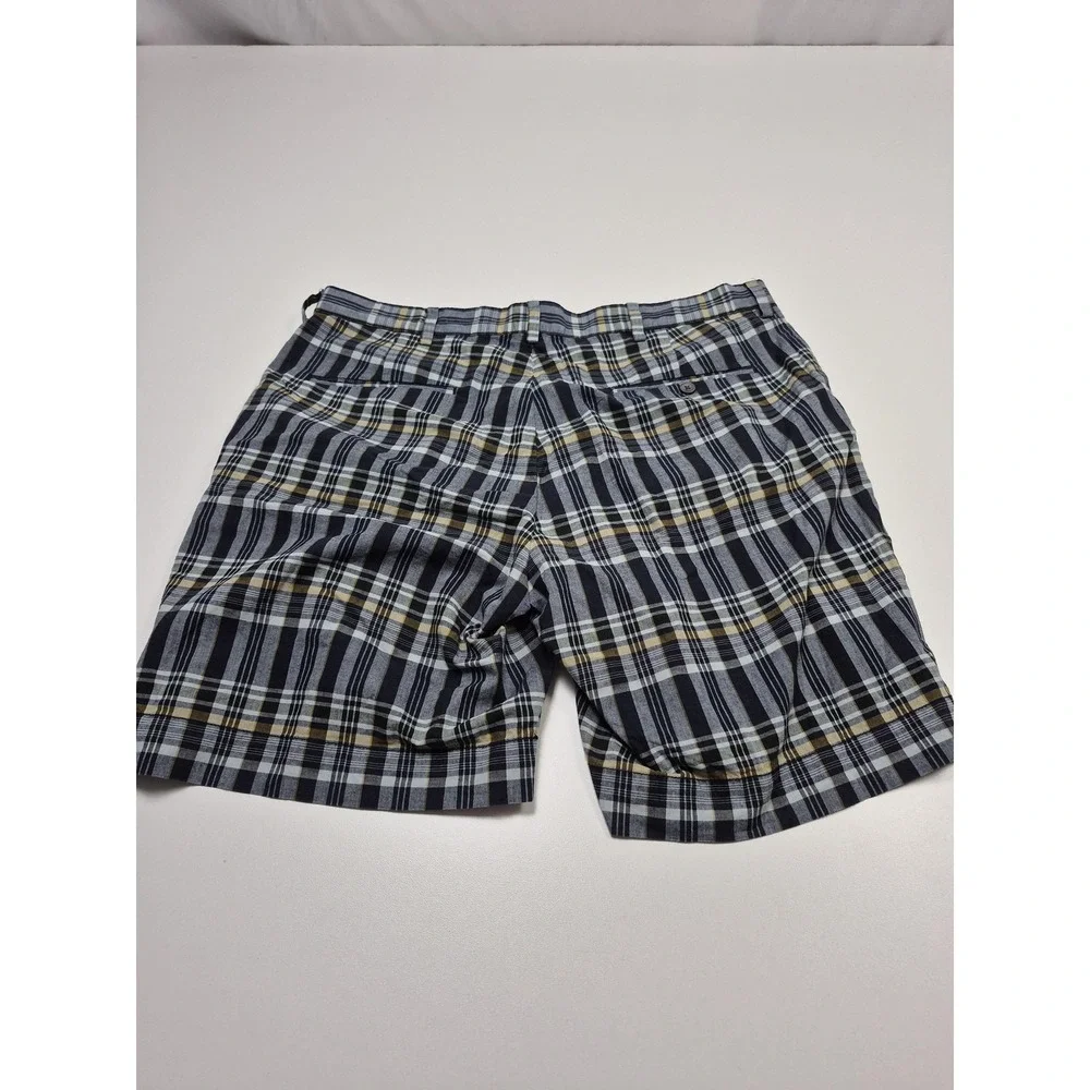 VTG Polo Ralph Lauren Madras Plaid Shorts Men's 34 Blue Plaid Chino
